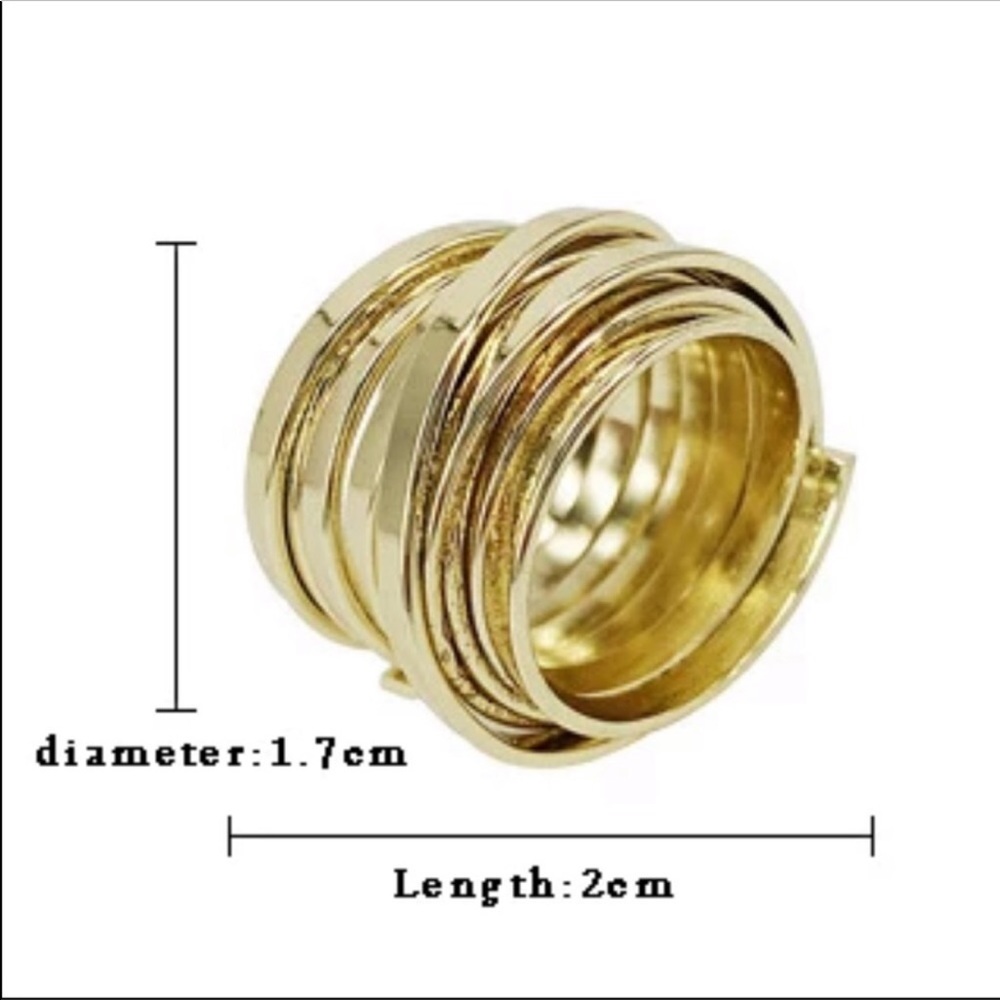 BOHO CHÍC WRAP AROUND RING IN GOLD OR SILVER - Picture 6 of 6